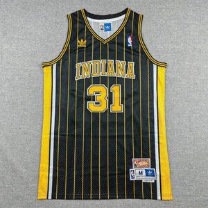 Indiana #31 Miller Hardwood Classics Pinstripe Basketball Jersey Men’s